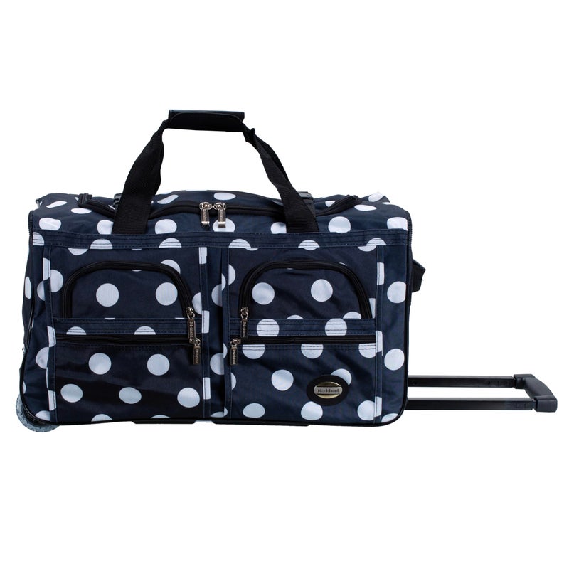Rockland Rolling Duffel Bag, BLACKDOT, 22" - Image 1